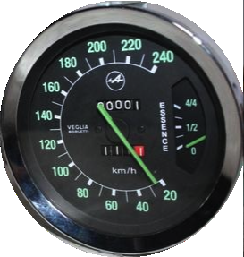 Geschwindigkeitsmesser/Kilometerzähler. Französischer Renault Alpine A110