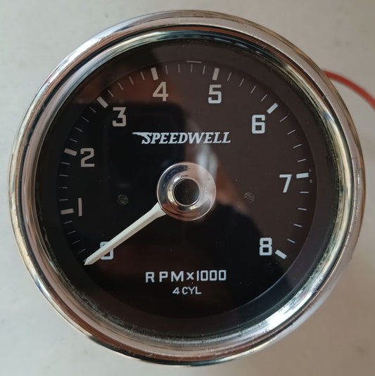 Restaurierter Mini Cooper Speedwell Drehzahlmesser
