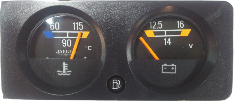 Renault Thermometer and Voltmeter