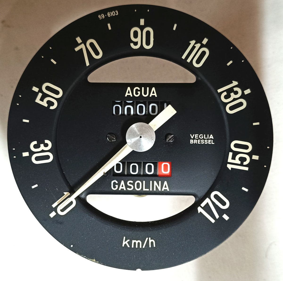 Tachometer/Kilometerzähler. Seat/Fiat 850 Sport Coupé