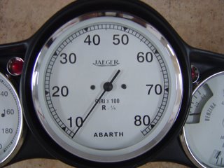 Abarth tachometer