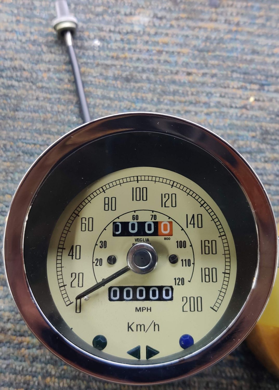 Velocímetro cuentakm. Mini Cooper 1300 200 km/h beige + Cable