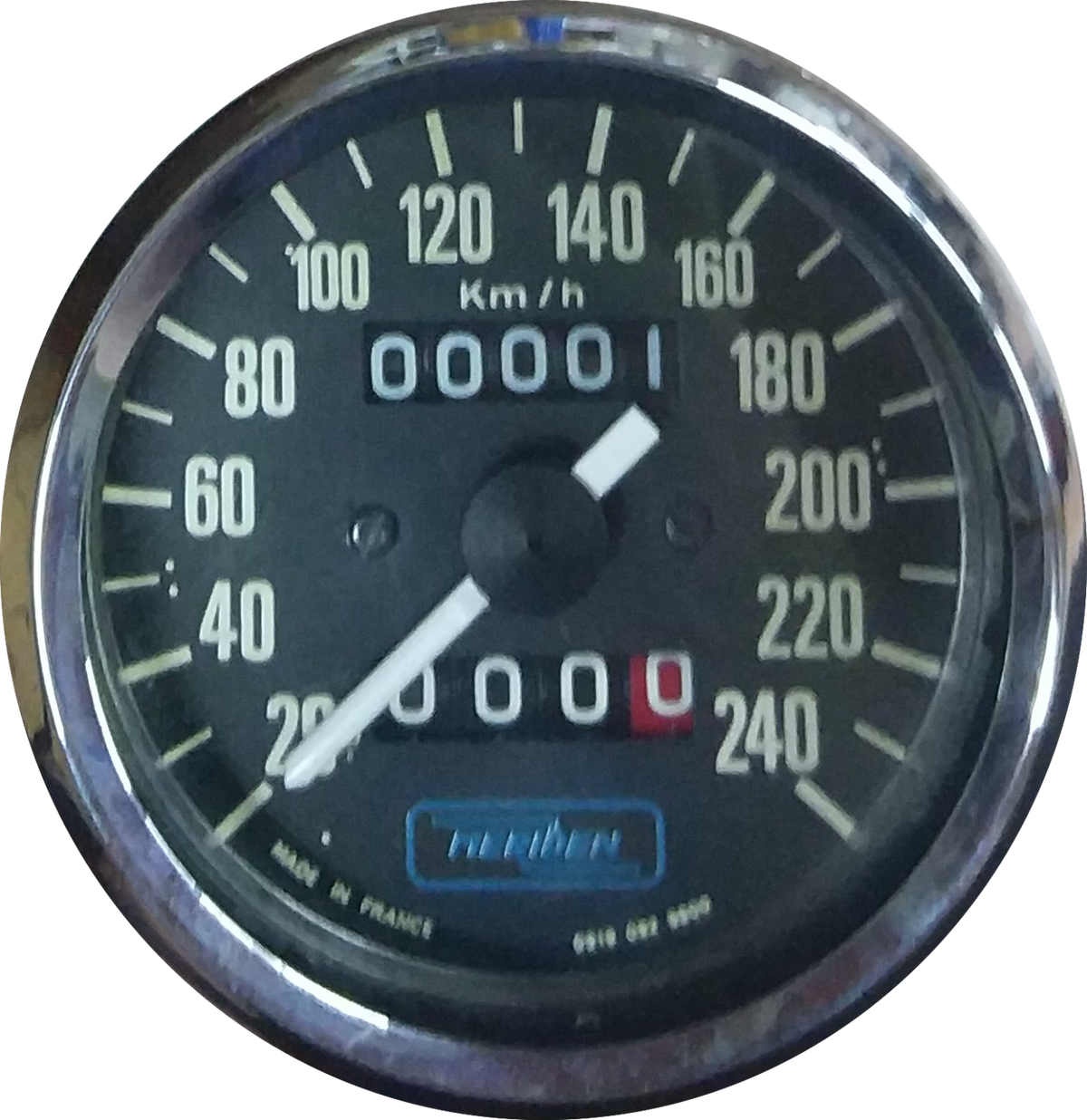 Speedometer/odometer. Triumph Bonneville T140 Meriden Veglia 21A