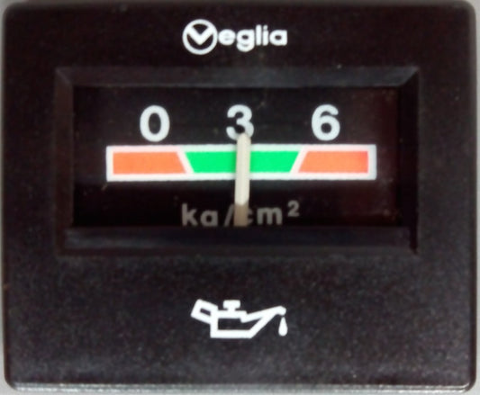 Manómetro. Reloj de presión de aceite Veglia