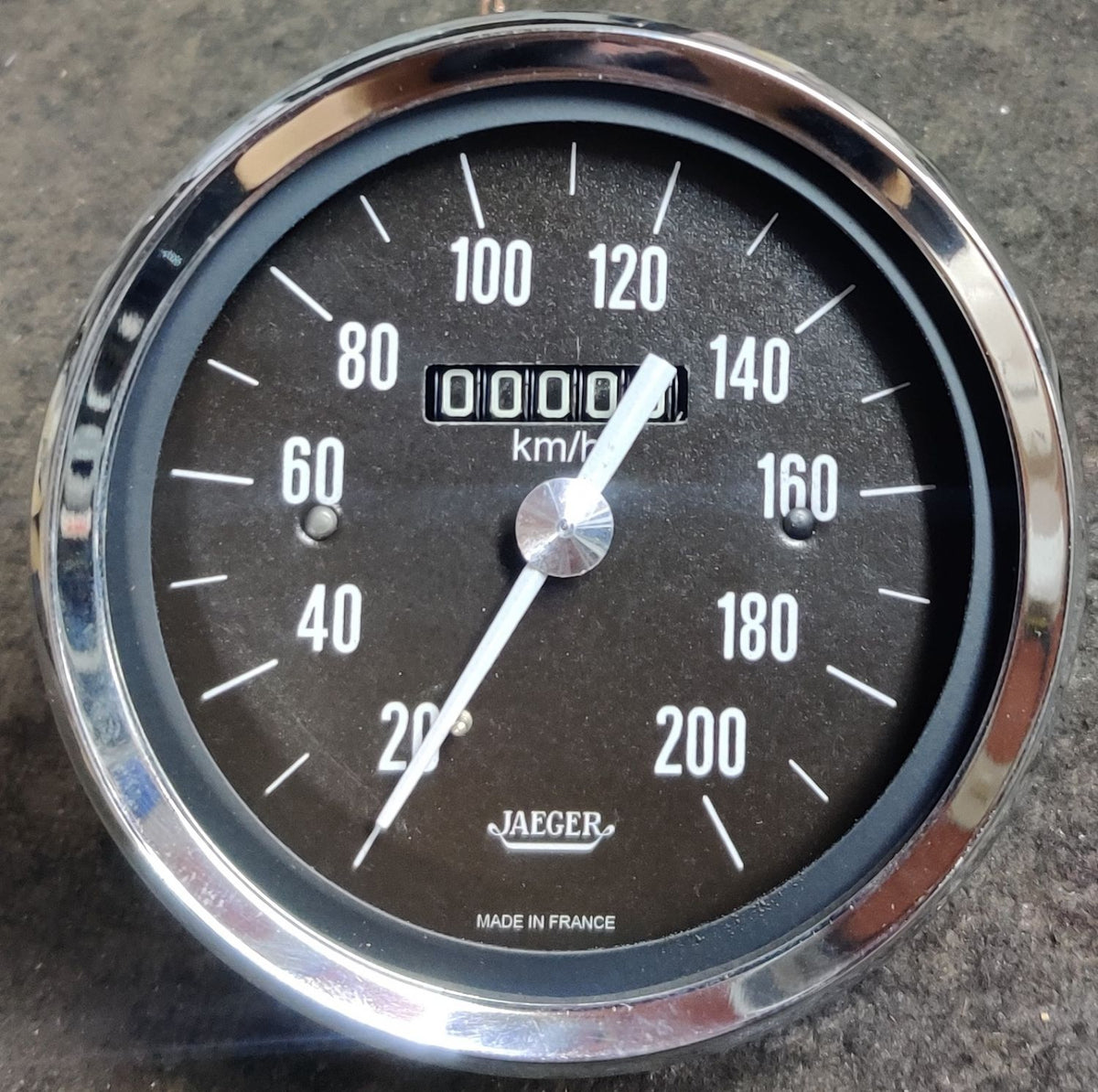Speedometer/odometer. Renault 8s Caravelle, Gordini