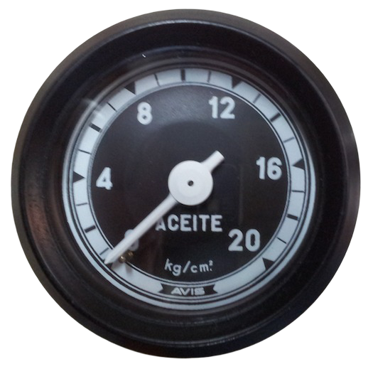 Oil pressure gauge. 60mm 0-20 kg/cm2 WALKER VDO AVIS
