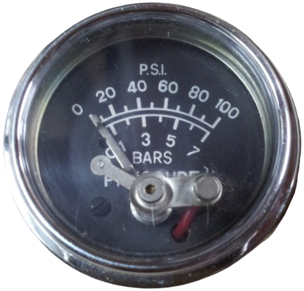 Manómetro. Reloj presión 52mm 0-7 kg/cm2