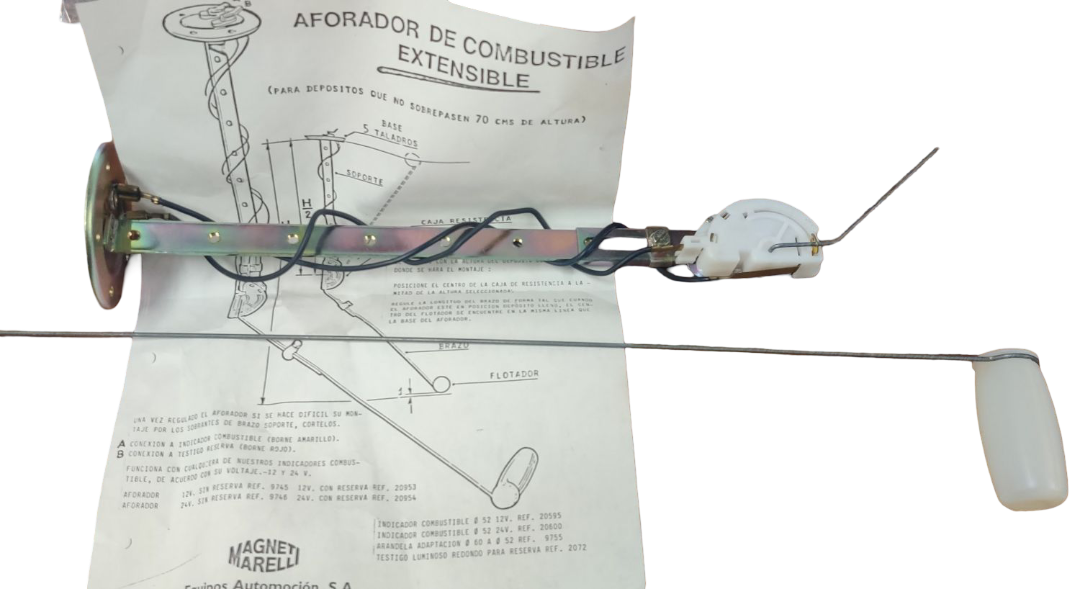 Fuel gauge with reserve 20953