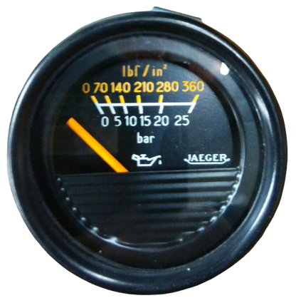 Manómetro. Reloj presión aceite Jaeger 25 bar 24v