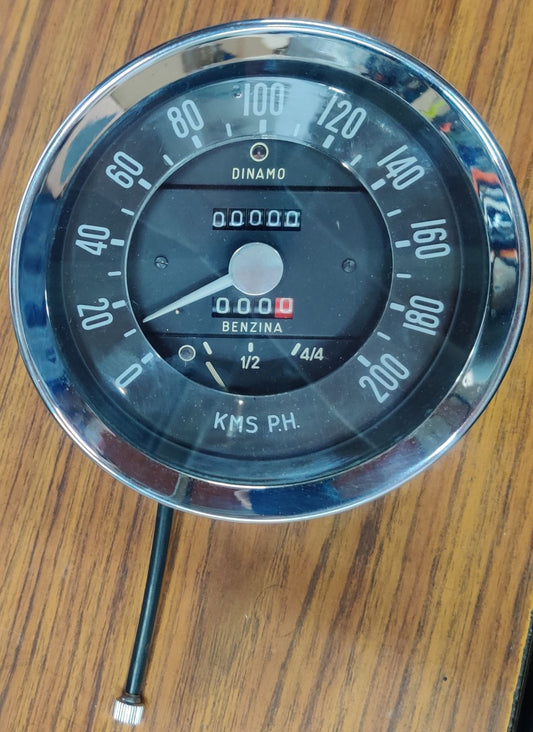 Tachometer/Kilometerzähler. Fiat Osca 1600, 140 mm Durchmesser