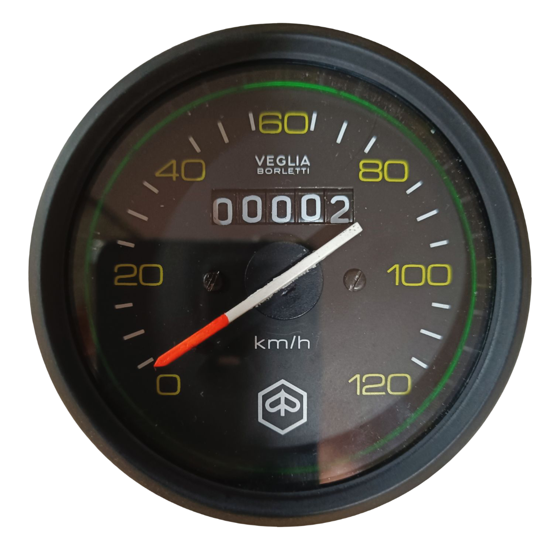 Genuine restored Vespa P125x, P150x, P200e, NV speedometer