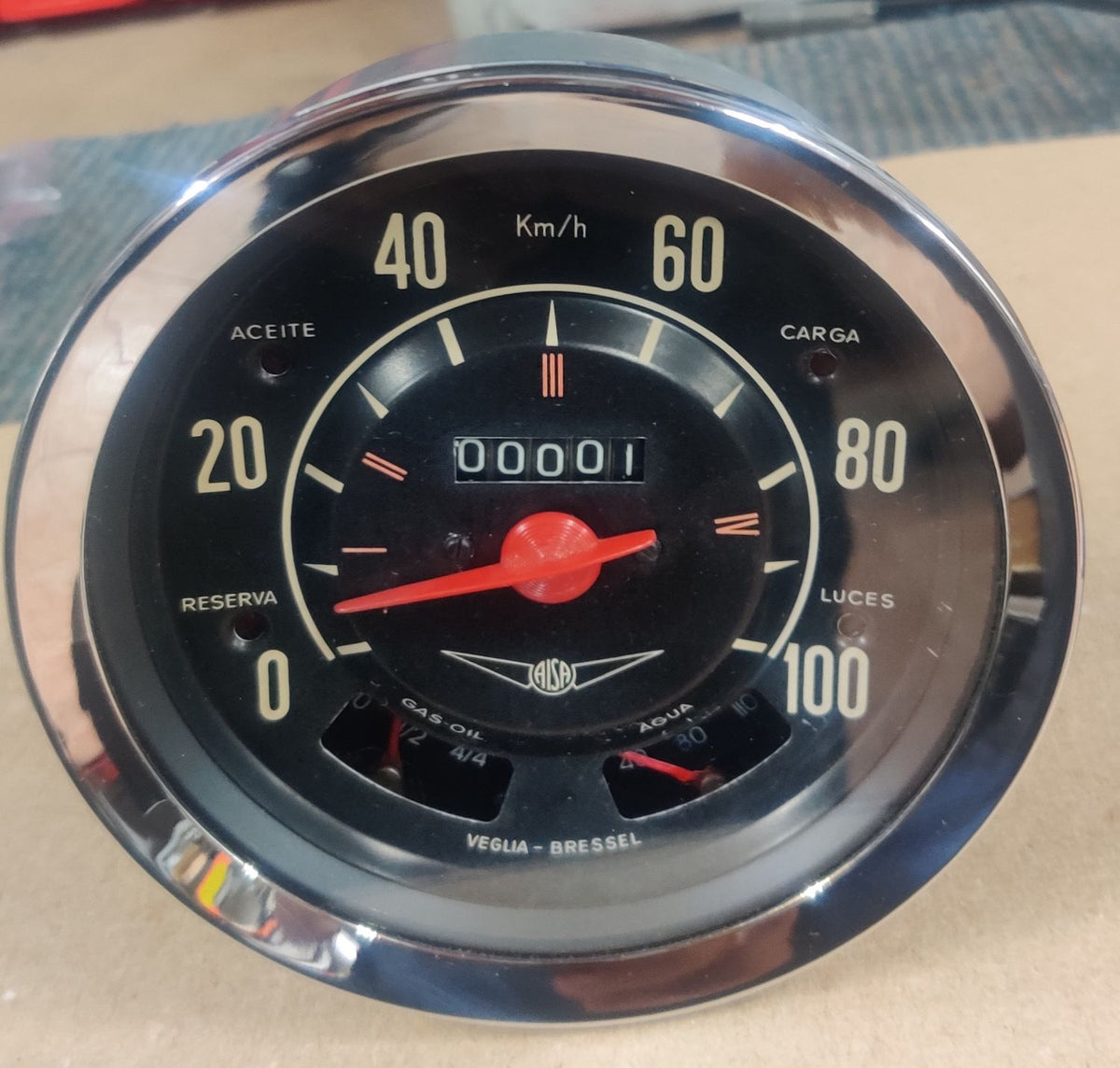 Tachometer/Kilometerzähler. Avia 2500 Veglia-Bressel