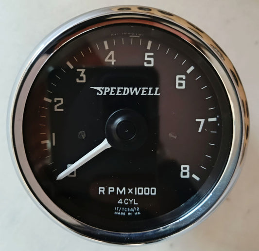 Restaurierter Mini Cooper Speedwell Drehzahlmesser