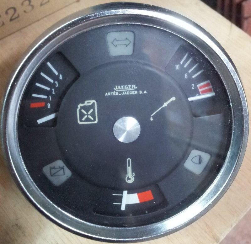 Fuel gauge, thermometer, and pressure gauge