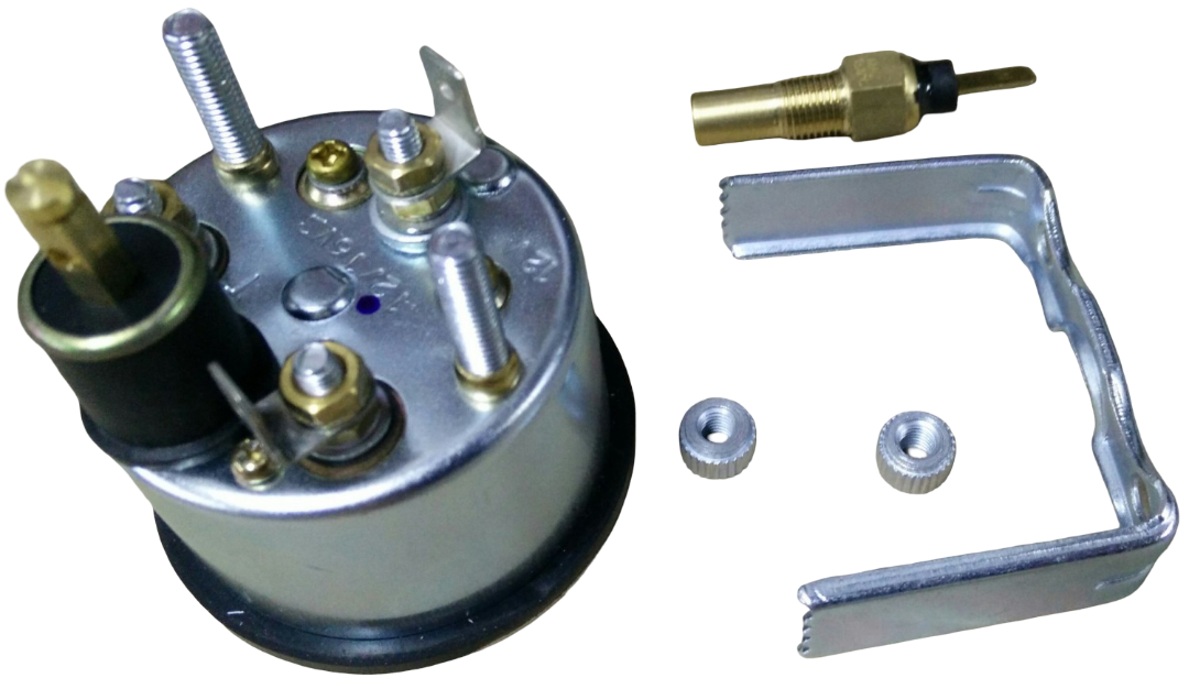 Oil temperature thermometer gauge with thermistor