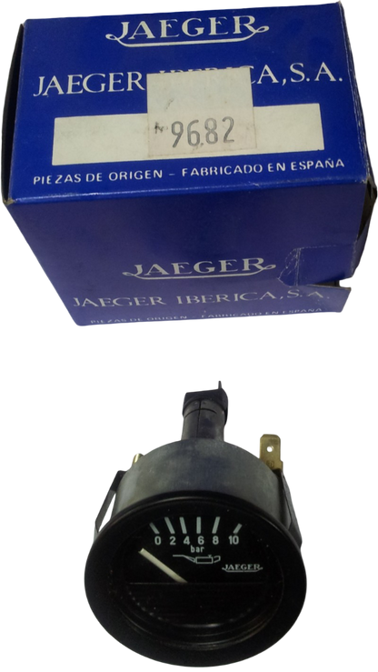 Manómetro. Reloj presión aceite Jaeger 10 bar