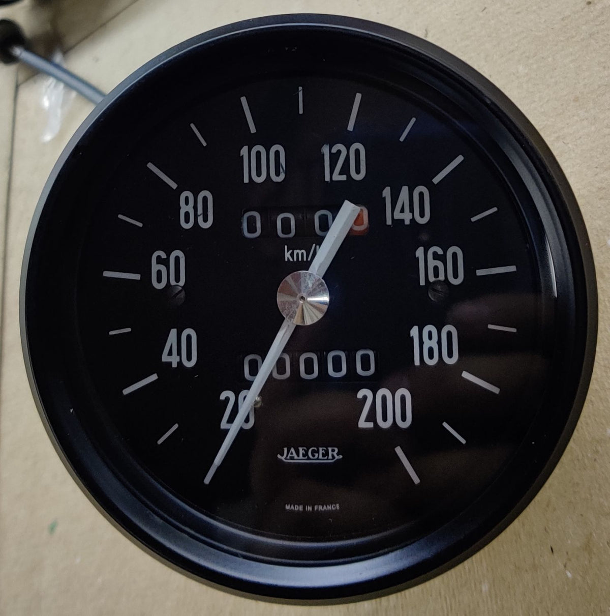 Speedometer/odometer. Renault 8 Gordini