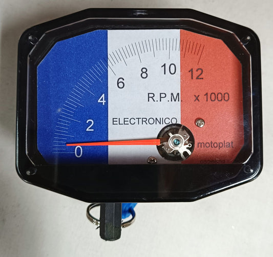 Tachometer Motoplat French Flag 0-12000 rpm by induction