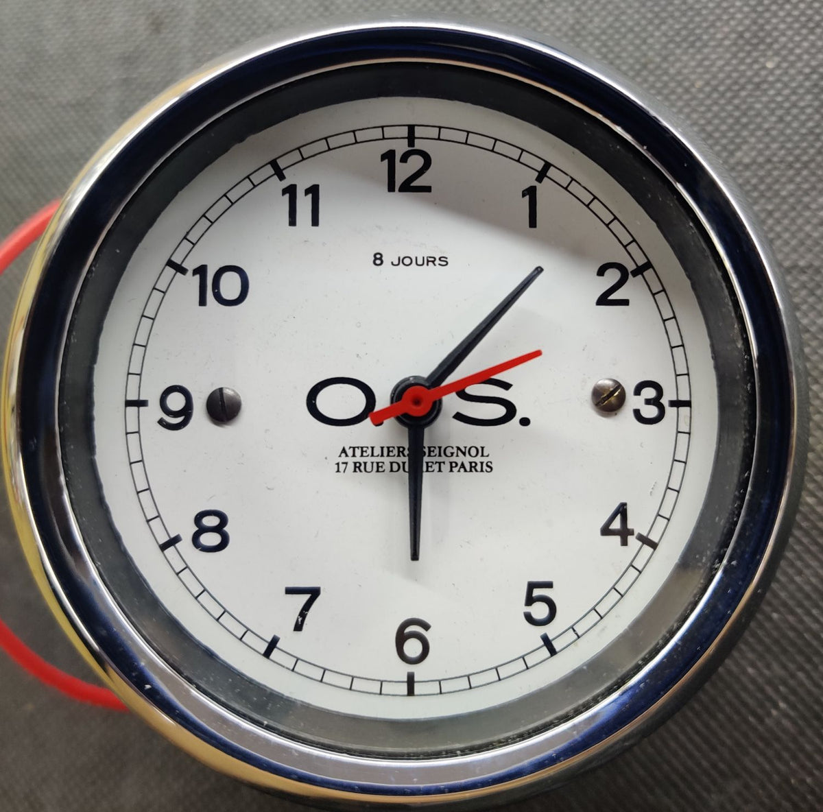 Reloj horario AO.S. Ateliers Seignol 17 Rue Duret PAris