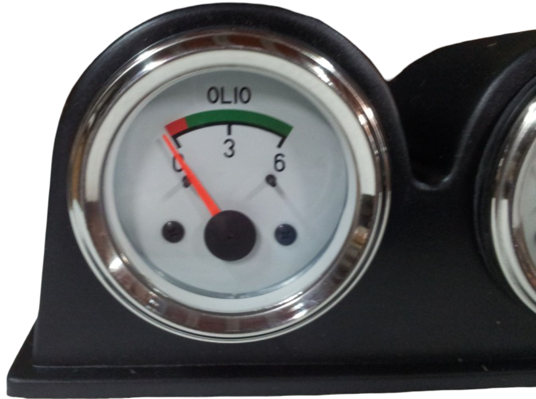 Manometer, Thermometer und Voltmeter mit Ständer.