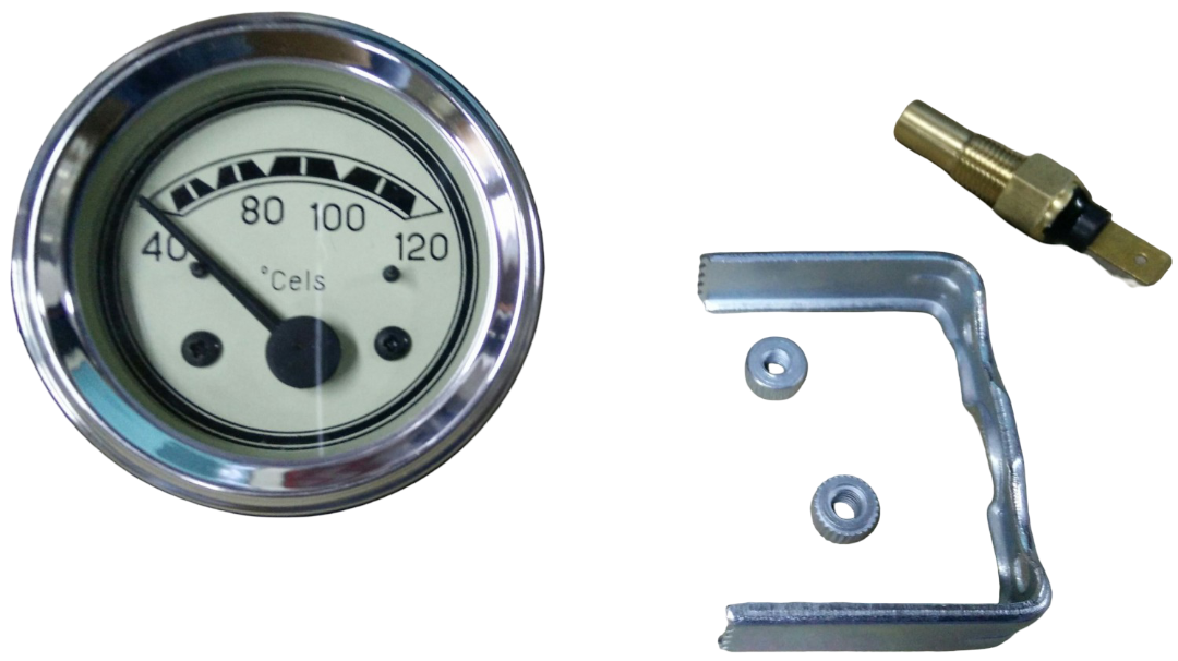 Wassertemperatur-Thermometeruhr mit Thermistor, 52 mm, 6 V