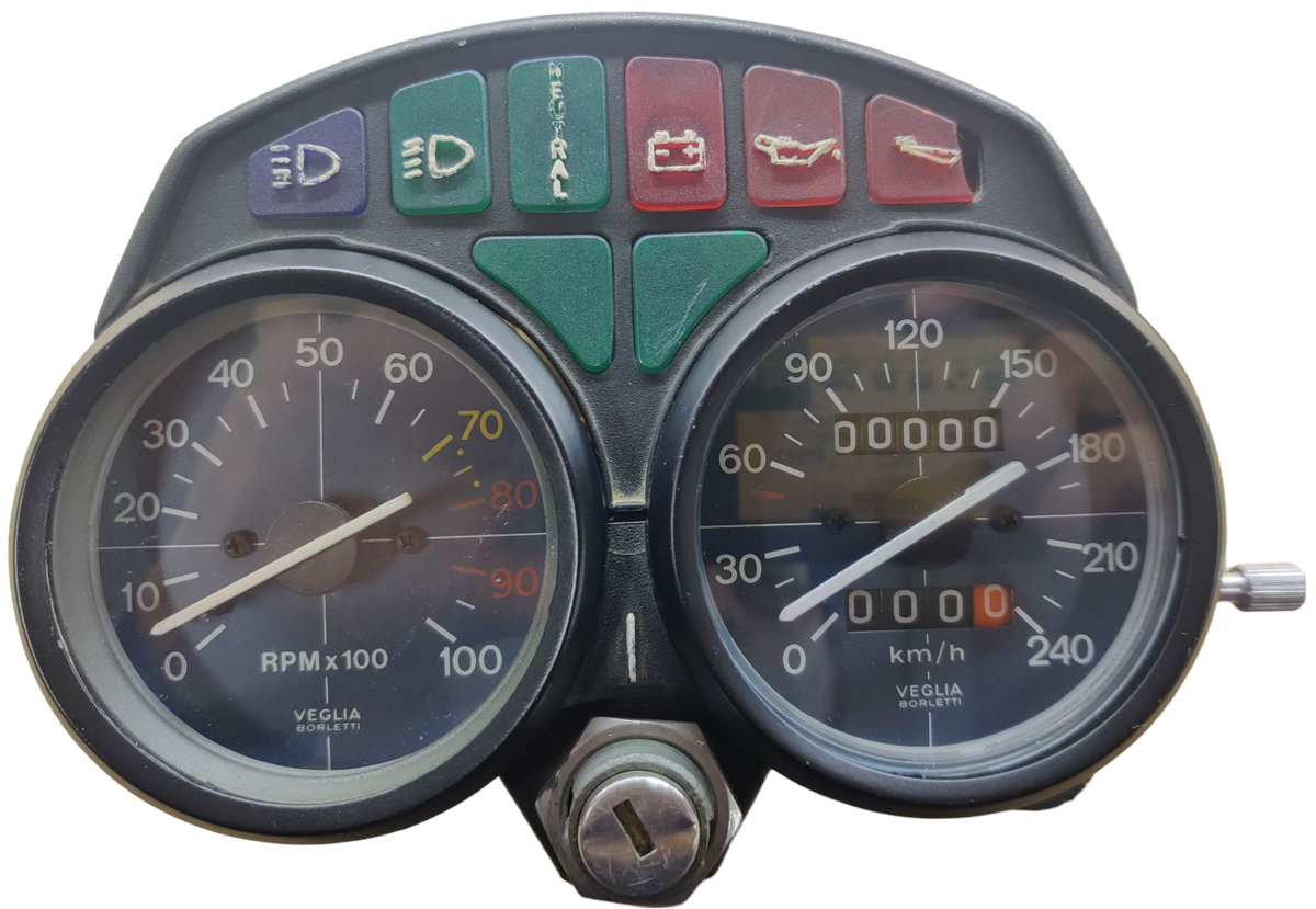 Velocímetro cuentakm. Benelli 500 LS (restaurado)