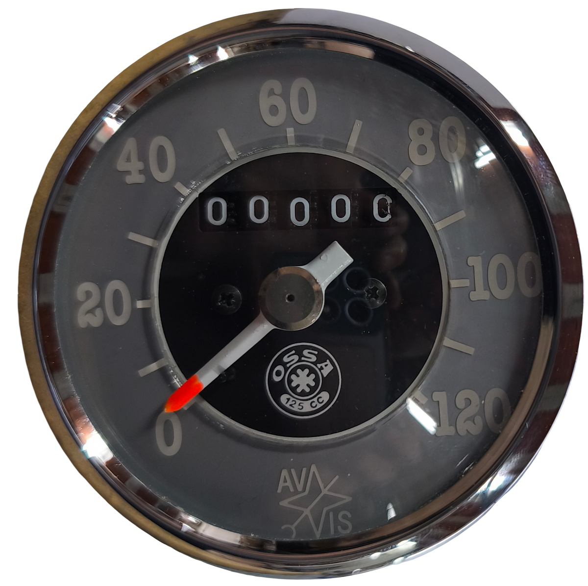 Geschwindigkeitsmesser/Kilometerzähler. Ossa 125 B 