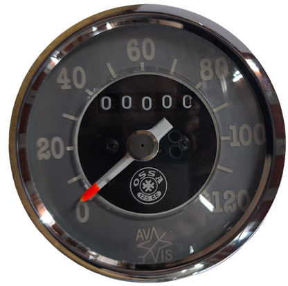 Geschwindigkeitsmesser/Kilometerzähler. Ossa 125 B 