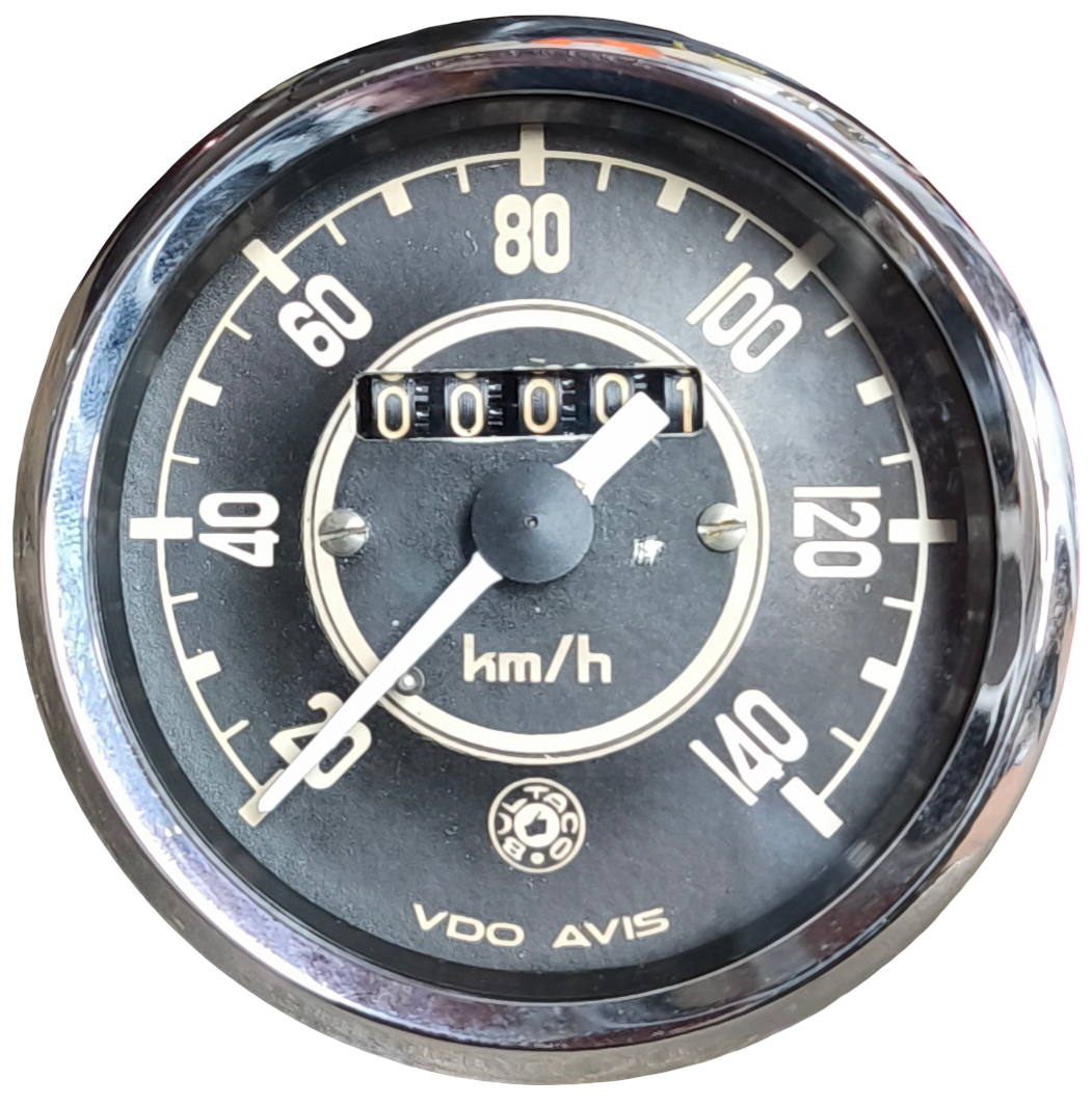 Geschwindigkeitsmesser/Kilometerzähler. Original Bultaco Senior.