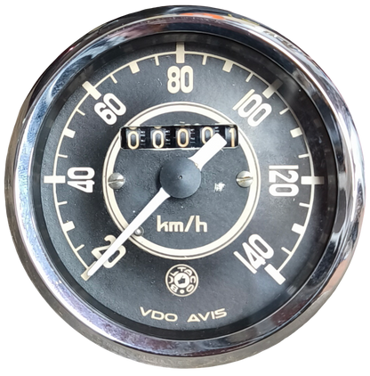 Geschwindigkeitsmesser/Kilometerzähler. Original Bultaco Senior.