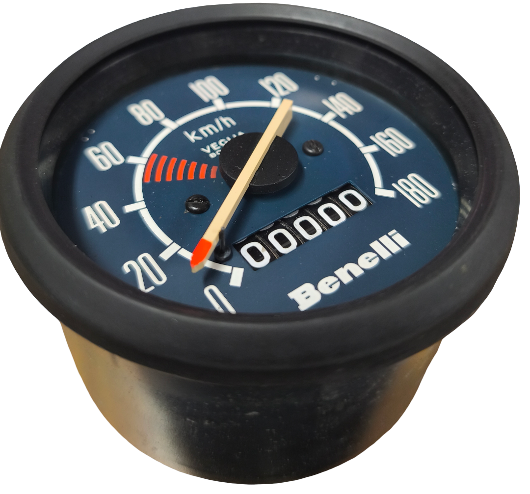 Tachometer/Kilometerzähler. Benelli 125 2C / Se (restauriert)