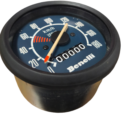 Tachometer/Kilometerzähler. Benelli 125 2C / Se (restauriert)