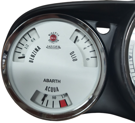 Reloj de gasolina, aceite y temperatura de agua 600 Abarth