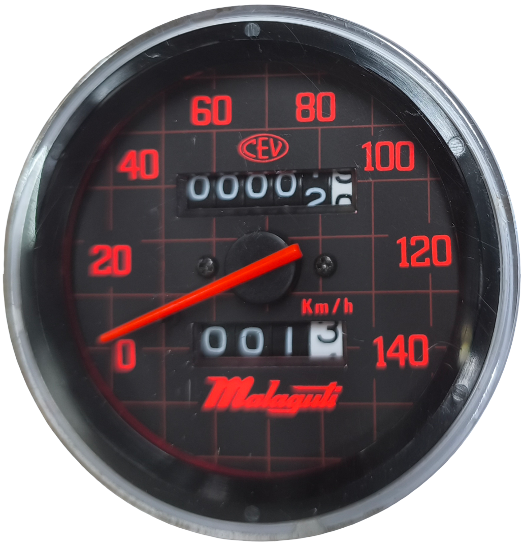 Speedometer/odometer. Malaguti