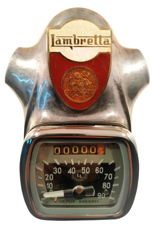 Speedometer Lambretta with holder