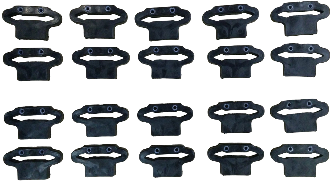 10 pares (veinte unidades) gomas para soporte motoplat o krober