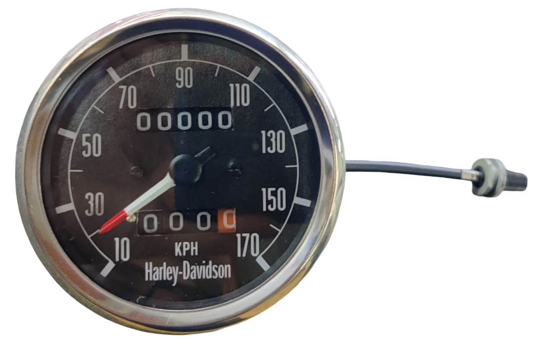 Geschwindigkeitsmesser/Kilometerzähler. Harley-Davidson 80 mm