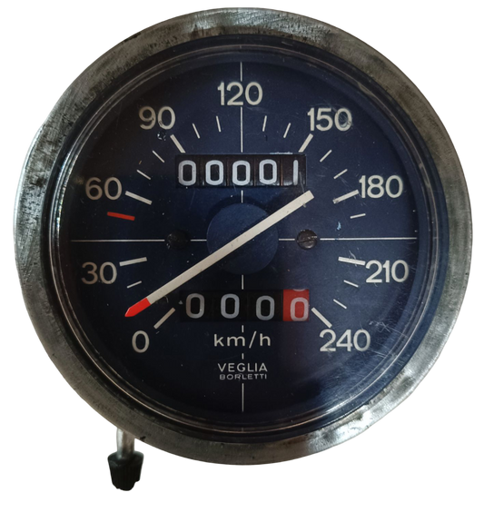 Speedometer/odometer. Moto Guzzi 250 TS