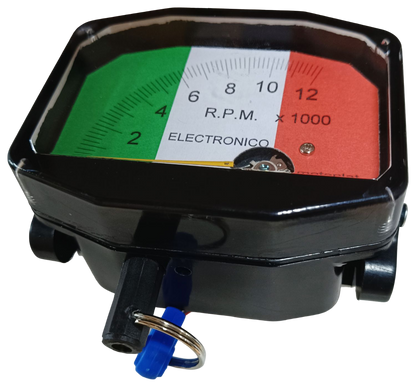 Motoplat Italian Flag 0-12000 rpm Induction Tachometer