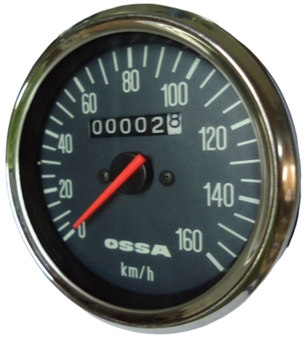 Tachometer/Kilometerzähler. Ossa 250 Pepsi