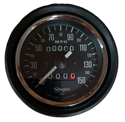 Triumph T140 T160 Veglia Speedometer/Odometer with Bracket