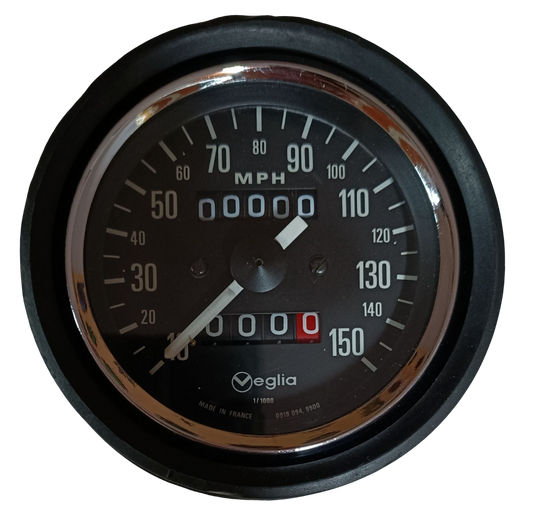 Triumph T140 T160 Veglia Tachometer/Kilometerzähler mit Halterung